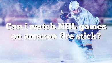 Can i watch NHL games on amazon fire stick?