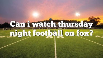 Can i watch thursday night football on fox?