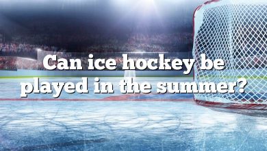 Can ice hockey be played in the summer?