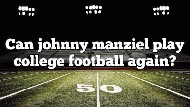 Can johnny manziel play college football again?