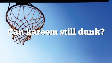Can kareem still dunk?