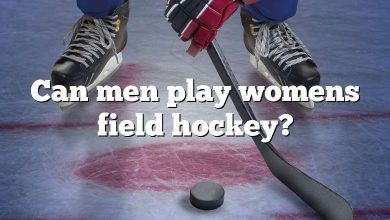 Can men play womens field hockey?