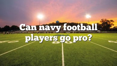 Can navy football players go pro?