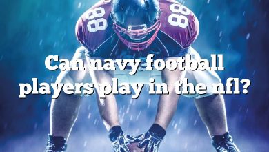 Can navy football players play in the nfl?