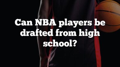 Can NBA players be drafted from high school?