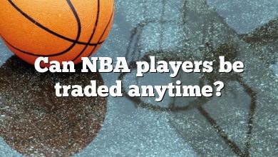 Can NBA players be traded anytime?