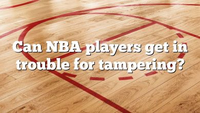 Can NBA players get in trouble for tampering?