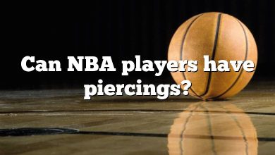 Can NBA players have piercings?