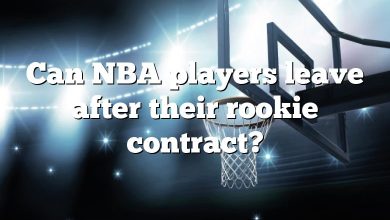 Can NBA players leave after their rookie contract?