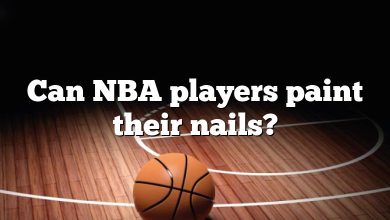 Can NBA players paint their nails?