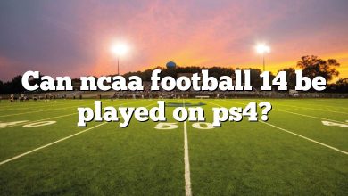 Can ncaa football 14 be played on ps4?