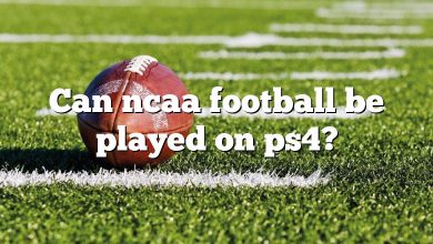 Can ncaa football be played on ps4?