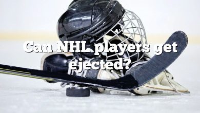 Can NHL players get ejected?