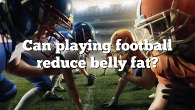 Can playing football reduce belly fat?