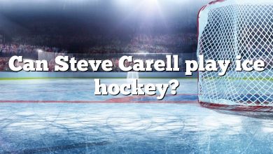 Can Steve Carell play ice hockey?