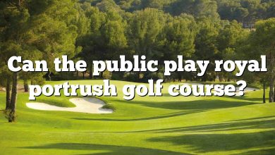 Can the public play royal portrush golf course?