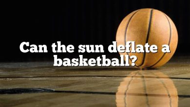 Can the sun deflate a basketball?