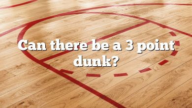 Can there be a 3 point dunk?