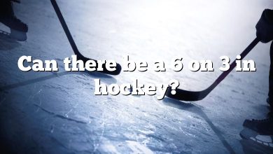 Can there be a 6 on 3 in hockey?