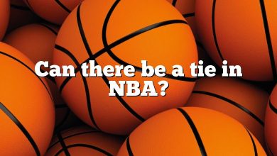 Can there be a tie in NBA?