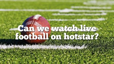 Can we watch live football on hotstar?