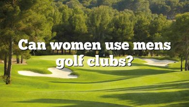 Can women use mens golf clubs?