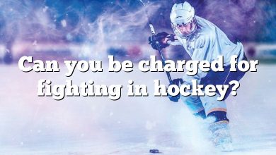 Can you be charged for fighting in hockey?