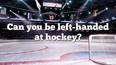 Can you be left-handed at hockey?