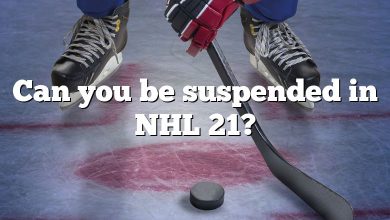 Can you be suspended in NHL 21?