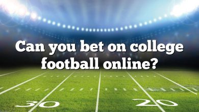 Can you bet on college football online?