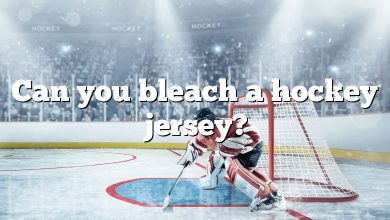 Can you bleach a hockey jersey?