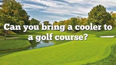 Can you bring a cooler to a golf course?