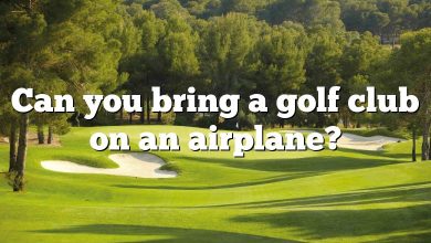 Can you bring a golf club on an airplane?