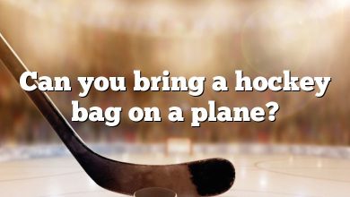 Can you bring a hockey bag on a plane?