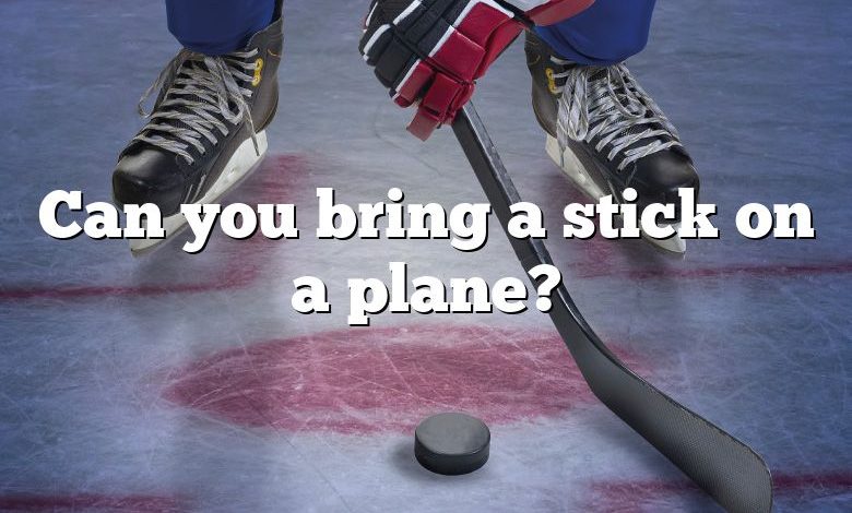 Can you bring a stick on a plane?