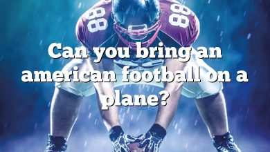 Can you bring an american football on a plane?