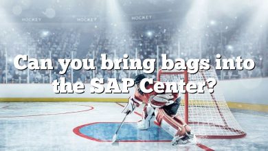 Can you bring bags into the SAP Center?