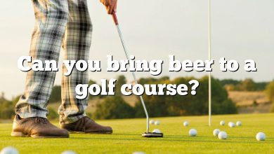 Can you bring beer to a golf course?