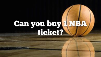 Can you buy 1 NBA ticket?