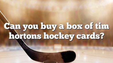 Can you buy a box of tim hortons hockey cards?