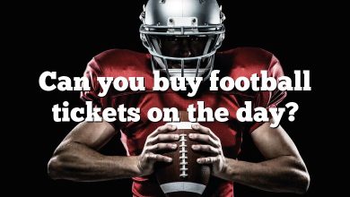 Can you buy football tickets on the day?