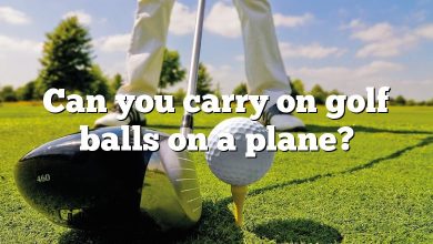 Can you carry on golf balls on a plane?