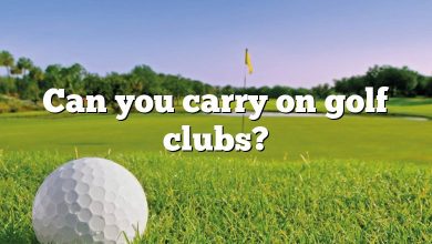 Can you carry on golf clubs?