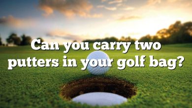 Can you carry two putters in your golf bag?