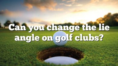 Can you change the lie angle on golf clubs?