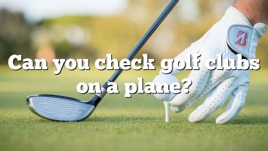 Can you check golf clubs on a plane?
