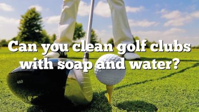 Can you clean golf clubs with soap and water?