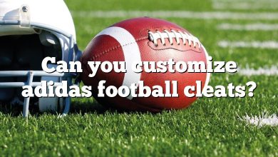 Can you customize adidas football cleats?