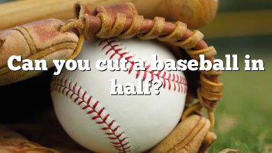 Can you cut a baseball in half?