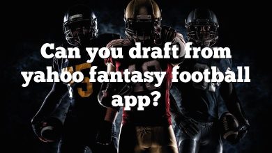 Can you draft from yahoo fantasy football app?